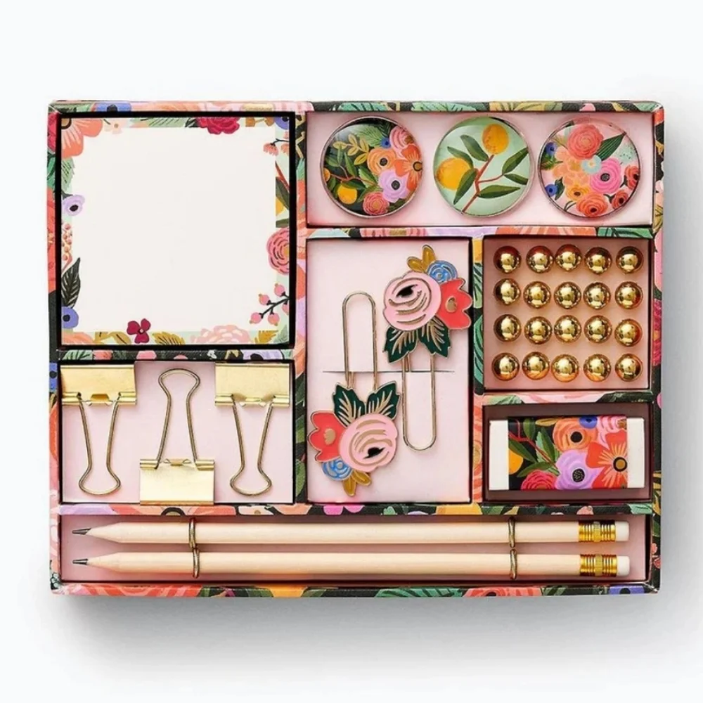 ♥️BUY 2 GET 1 FREE Paper Source Garden Party Office Kit, Retail $36.00 USD